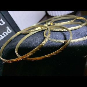 Gold Bangles for stacking